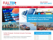 Tablet Screenshot of fulltekwholesale.com